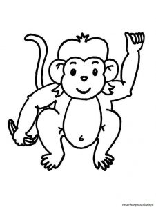 Read more about the article Desenhos de macacos para colorir 01